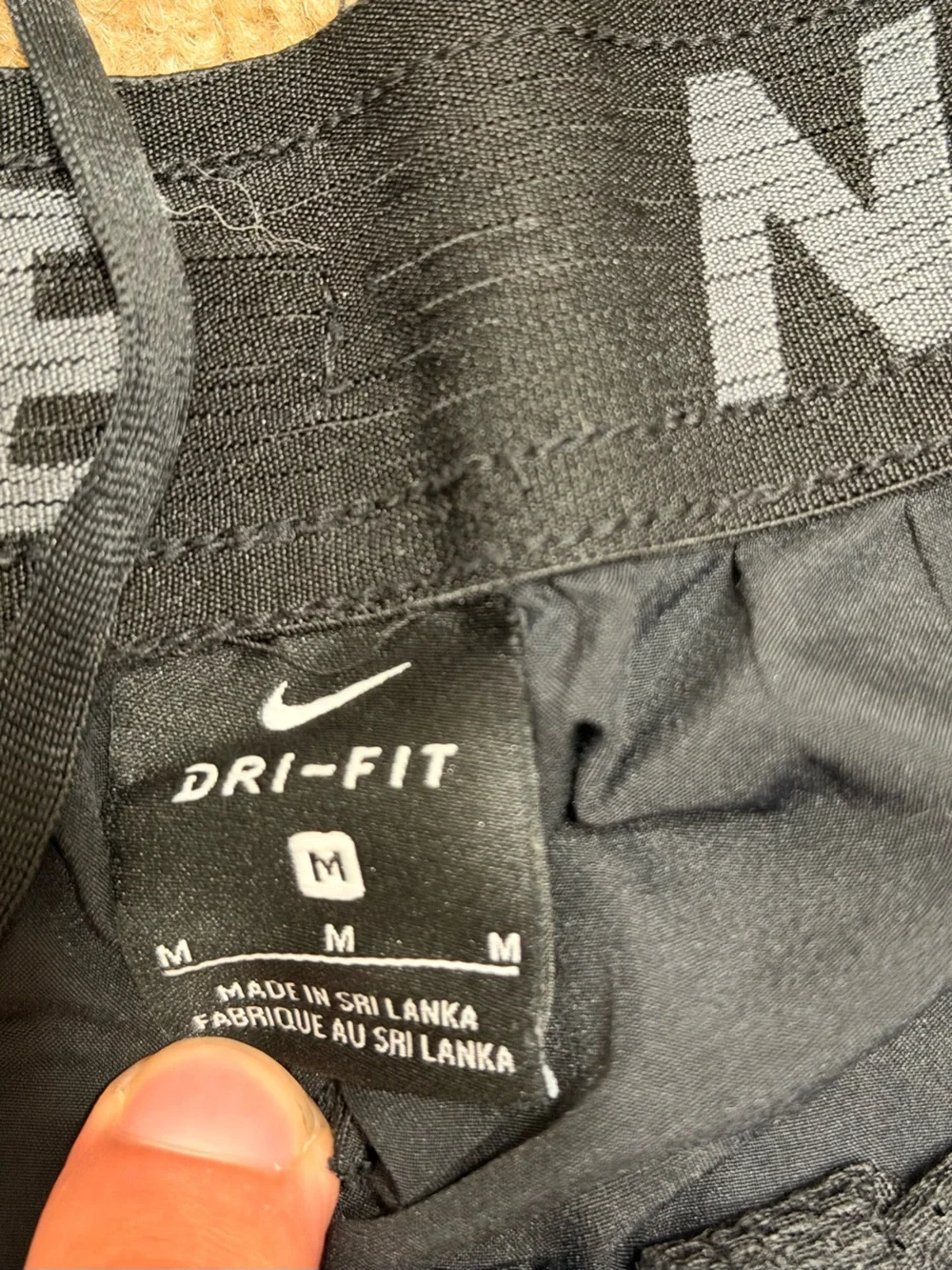 Nike Men’s Black Dri-FIT Athletic Shorts, Size Medium